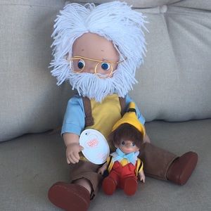 Gepetto and Pinocchio Precious Moments Dolls